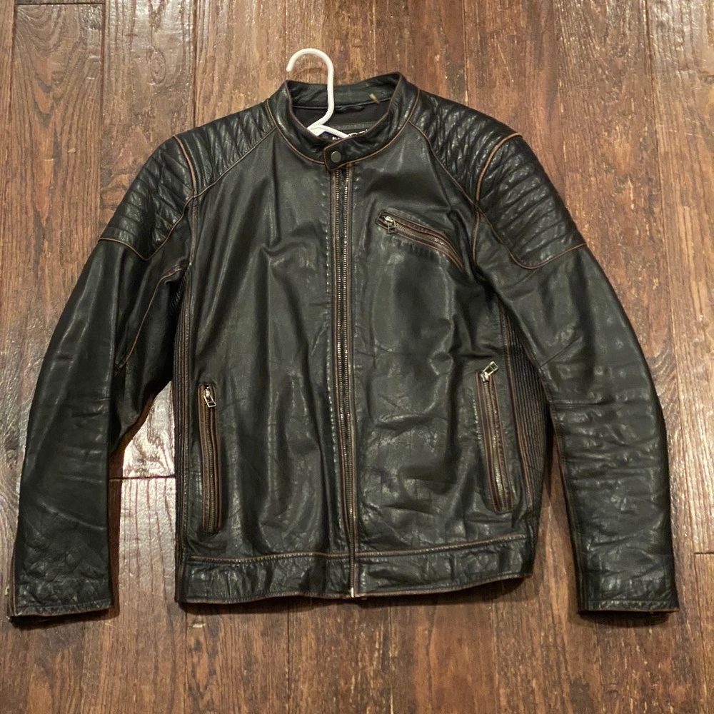 Black Rivet leather jacket
